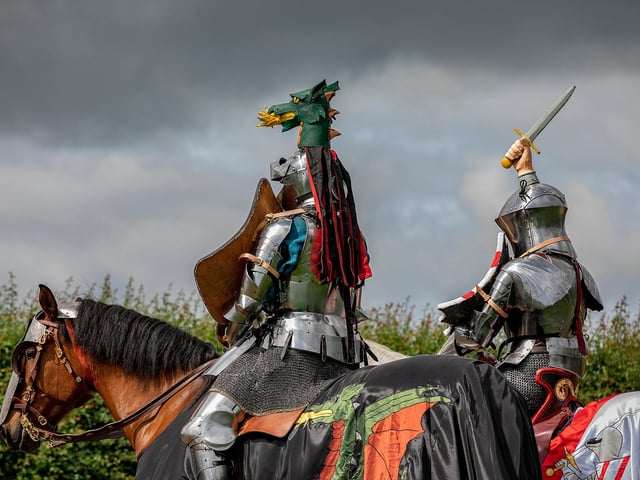 Watch four legendary knights compete for honour in a grand jousting tournament at Bolsover Castle from August 27 to 29., between 10am and 5pm. Admission is £9.80 for each child  (5-17 years) and £16.40 per adult.