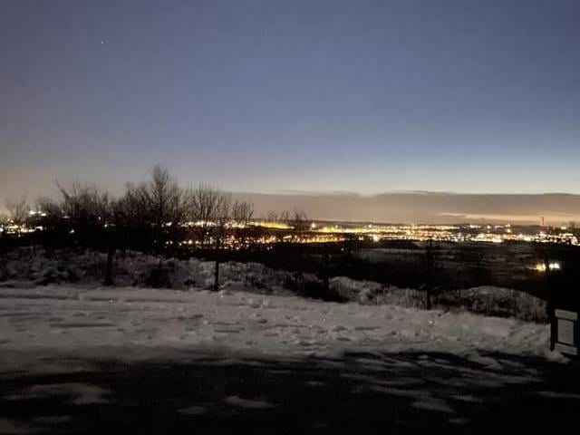 This picture of the skies over the Bathgate Hills was taken by Leona Girdwood.