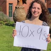 Tupton Hall student Frances Archibald who achieved an astonishing 10 Grade 9s