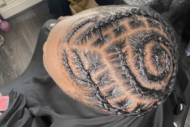 Jess Peprah creates works of art with her clients' hair.