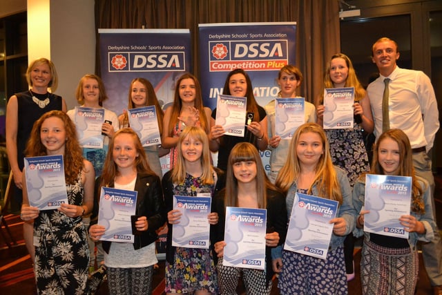 Tupton Hall pupils wth their certificates in 2015