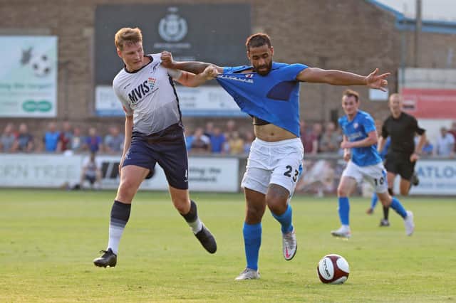 Stefan Payne in action for Chesterfield against Matlock Town. Picture: Tina Jenner.
