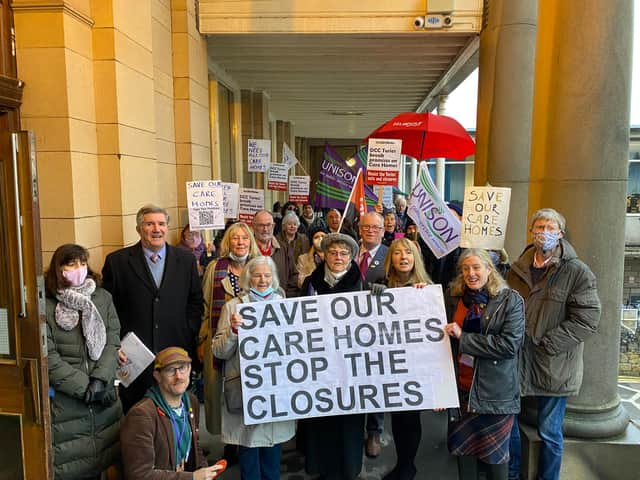 Protests have taken place outside County Hall, in Matlock, and a petition has been launched in opposition of the proposals.