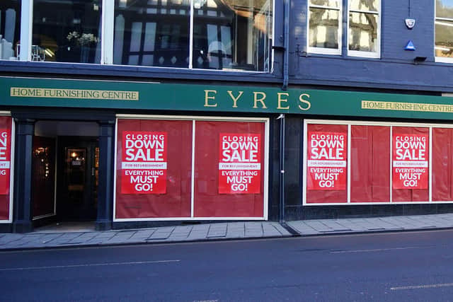 Eyres of Chesterfield ceased trading last month - with staff reportedly being paid with furniture.
