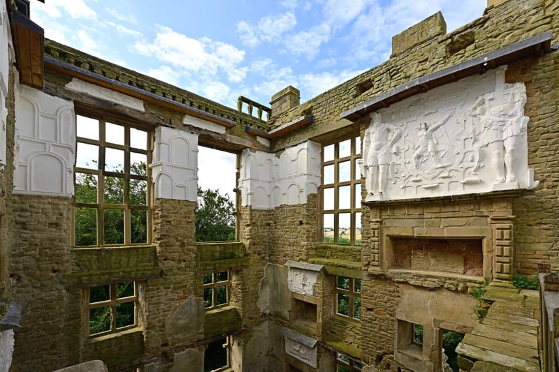 Hardwick Old Hall has undergone a 7 month long conservation project to protect the Hall's 400-year-old plaster friezes.