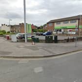 During one violent episode at the town’s Littlemore store four people assaulted a worker inside the premises