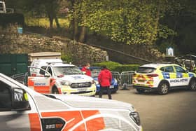 A walker fell a significant distance near the High Tor area in Matlock Bath on Saturday, May 1. Credit: Derby Mountain Rescue Team.
