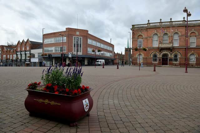 Market Place, Ilkeston, where the three pubs are located.