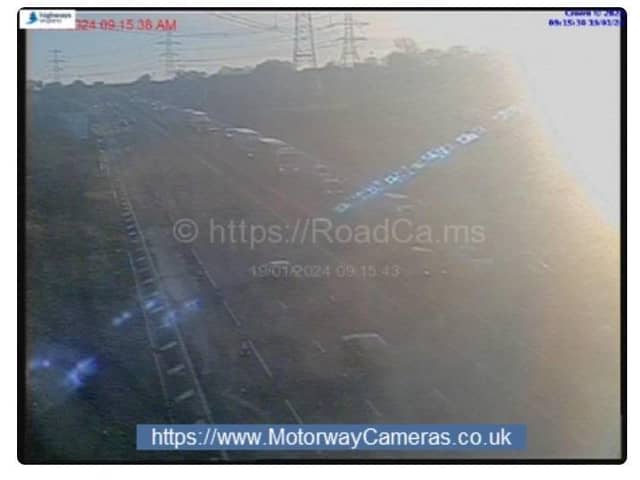 There are severe delays on the M1 near Sheffield this morning