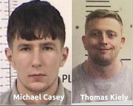 Michael Casey and Thomas Kiely absconded from the prison at around 6.45pm on August 27