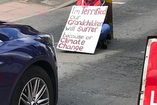 Extinction Rebellion in Chesterfield say their action was a 'Rebellion of One'.