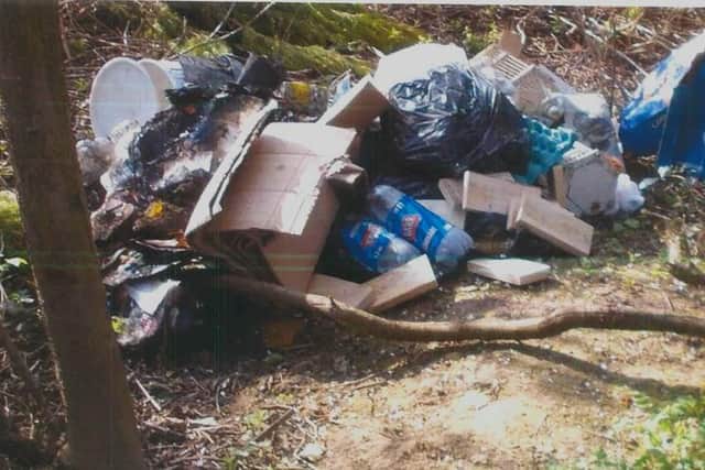 Darren Steele admitted dumping this rubbish and then using an unregistered waste removal company to clear it up
