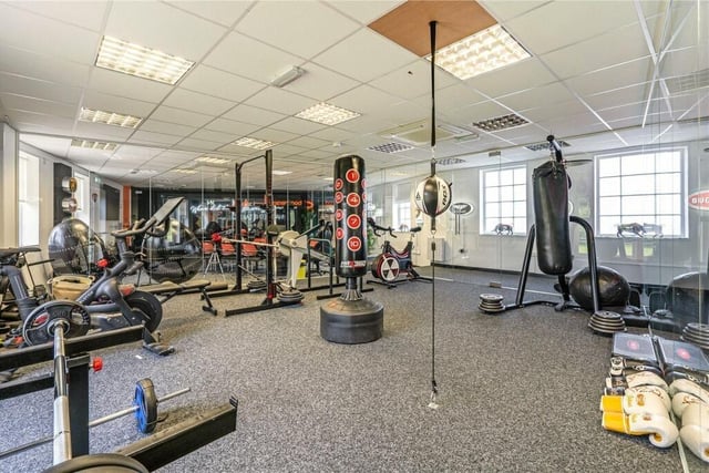 Work off the stresses of the day in the gym which is adjacent to the boardroom.