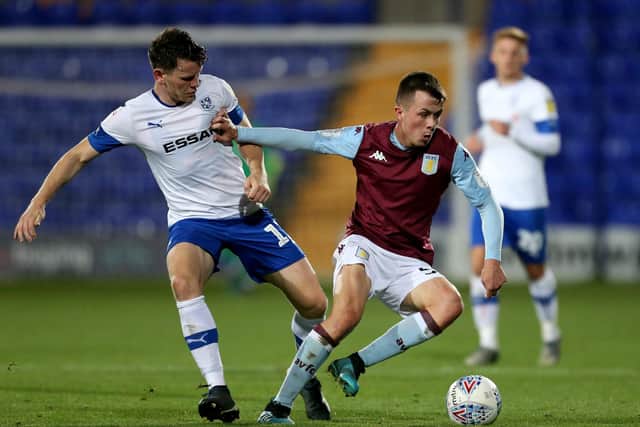 Jack Clarke in action for Aston Villa's youth side.