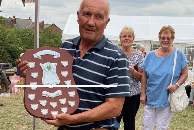 Fred Walker won the best kept allotment competition.