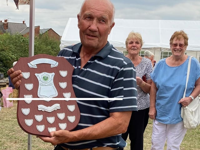 Fred Walker won the best kept allotment competition.