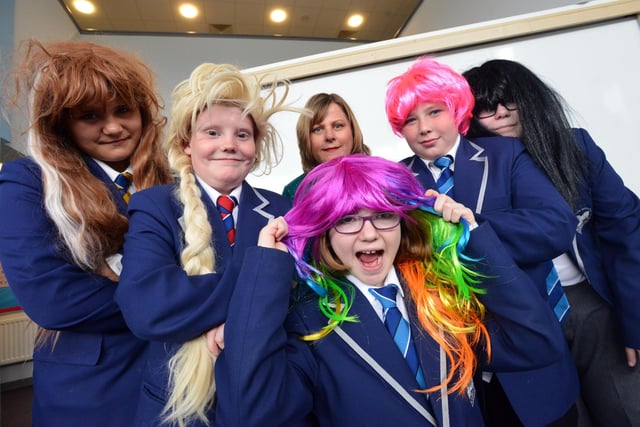 Sunderland's Academy 360 is pictured holding a wig fundraiser for CLIC Sargent in 2016. Were you pictured?