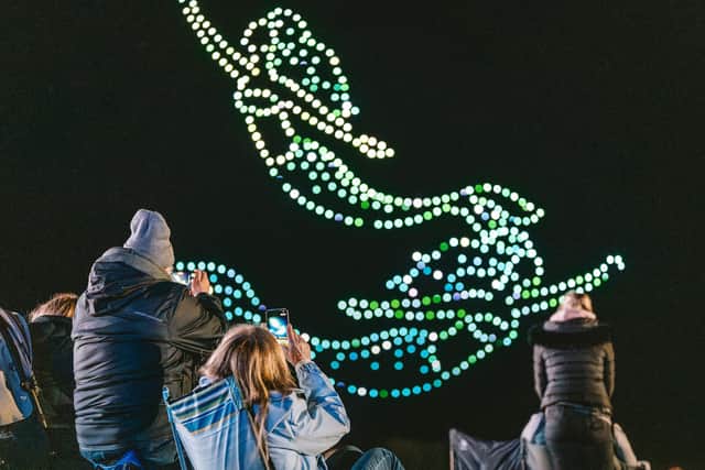 Mermaids will be swimming in the air when Neverland: The Peter Pan Drone Light Show visits The Central Co-op County Ground, Derby on September 12, 2026 (photo: David Evans)