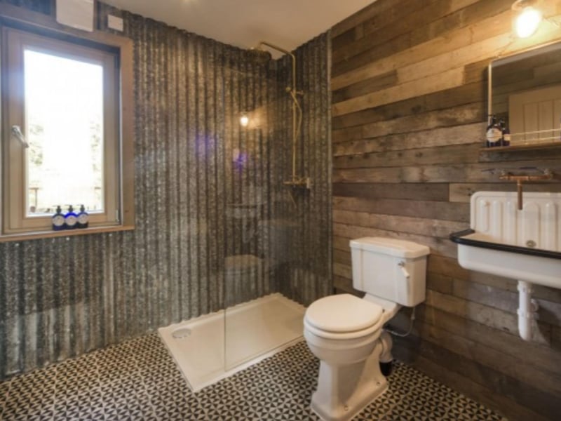 You may be surprised by some of the materials used to create the treetop homes.