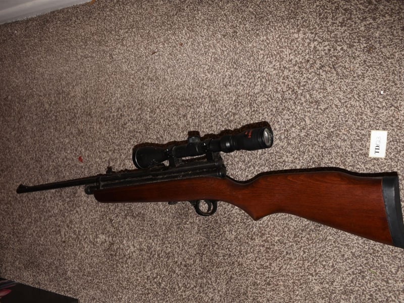 Weapons gathered by Broadhurst.