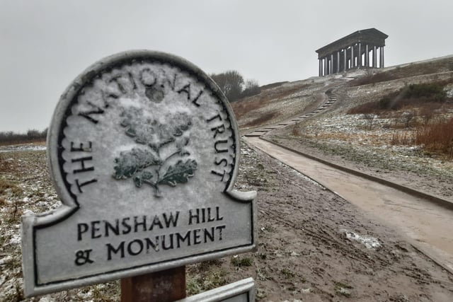 Light snow made for a a picturesque scene at Penshaw Monument in Sunderland on Tuesday morning.