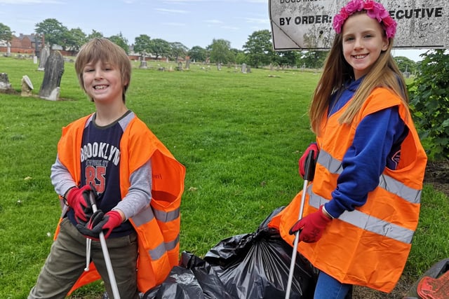 Dad Gary Allen could not be more proud of his children Daisy 11, and George 8. Both go to West Park Primary School and Daisy starts at High Tunstall College of Science in September. 
Gary told us: "Both enjoy doing litter picks and ask when they can do it next."