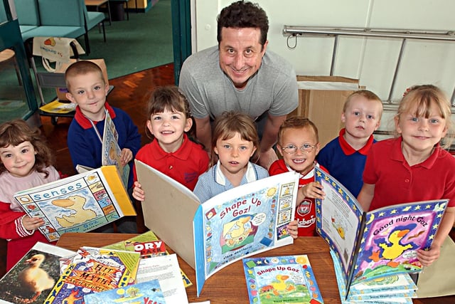 Stranton Primary School called in the help of an author to read to the children in 2004. Can you spot anyone you know?