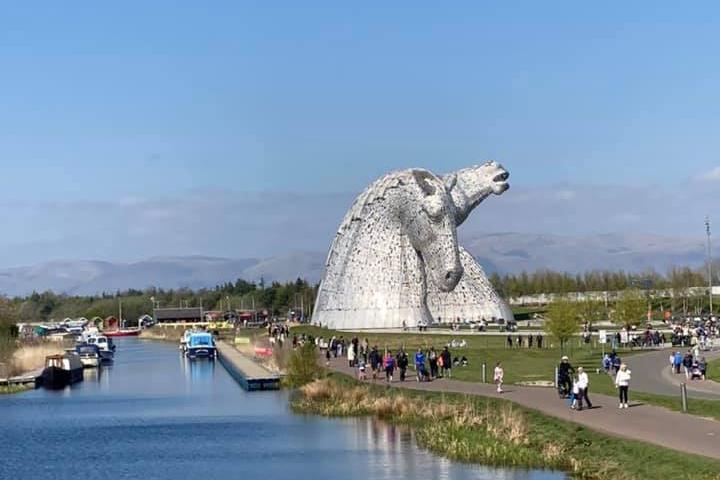 Aileen Ingram took this picture of the Kelpies.