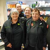 Susan Brown who has worked 50 years at the Co-op said her colleagues are like family. She is seen with her colleagues Lyn Smith, Kelly Valeisa, Nicola Farrow and Andrew Howarth.