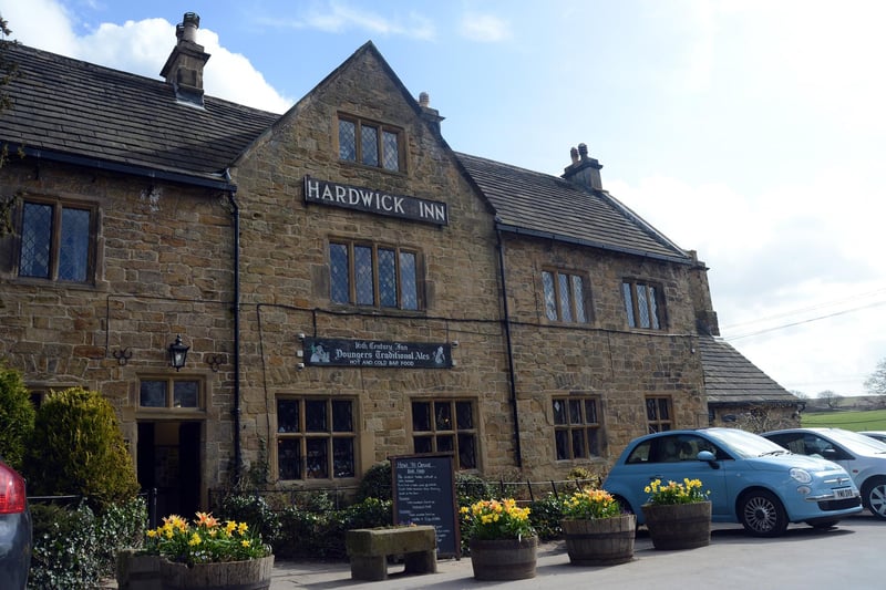 The Hardwick Inn, Hardwick Park, Doe Lea, is worth a visit as a 'popular, golden-stone pub, dating from the 15th Century, at the south park gate of Hardwick Hall'. It is the beer garden of choice for Valerie Wright.