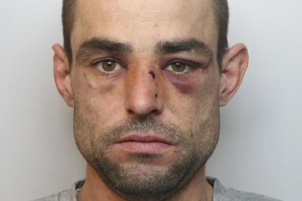 Smith, 32, was jailed for three years after barricading himself inside his mother’s house during a four-hour stand-off with police following a “ferocious attack” at his former partner’s house.
He threw his former other half her across the garden - causing her to bang her head on a fence and punched another man in the face and bit him. 
Derby Crown Court heard Smith, of Darley Avenue, Chesterfield, was suffering a “mental breakdown” at the time.