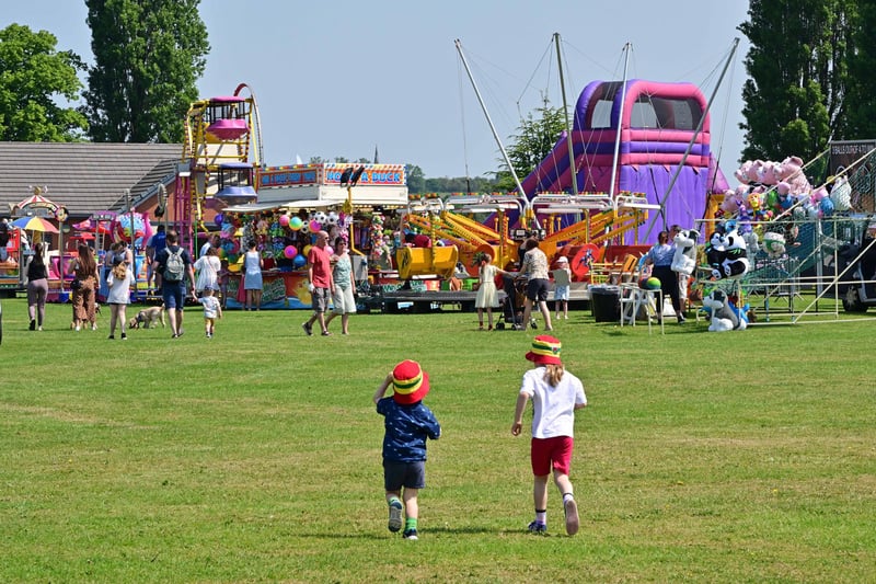 Families enjoyed the fairground rides and the annual gala.