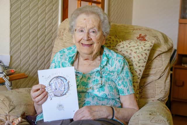 Vera Kirk, who lives in Newton, celebrates her 100th birthday on August 22.