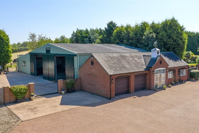 Oldicote Farm offers an "excellent" equestrian facility, with a large equestrian building with two large sliding doors and 12 stables, ample tack storage and a machinery storage space for tractors and mowers etc.