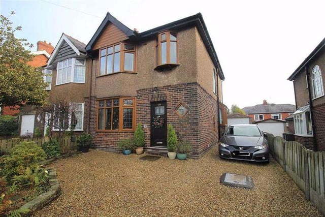 This three-bedroom, semi-detached house on Black Bull Lane, Fulwood, has had its Zoopla listing viewed more 1,500 times in the past 30 days. It is on the market for £239,950 with Dewhurst Homes.