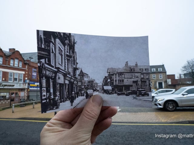 The street is almost unrecognisable from the original picture.