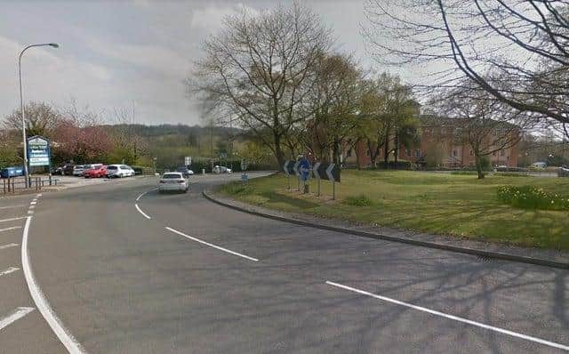 Chesterfield's Lordsmill roundabout. Picture from Google.