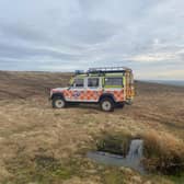 Two runners who competed in the Kinder Downfall race and both got injured were determined to finish the event after being helped by Kinder Mountain Rescue Team. Phot submitted