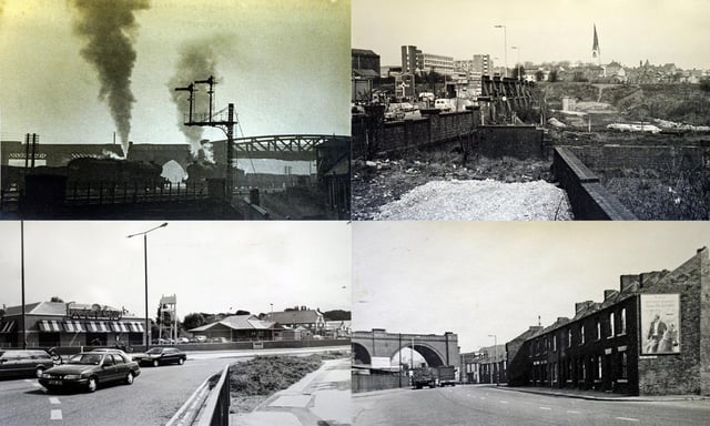 Retro pictures showing Derby Road and Horns Bridge