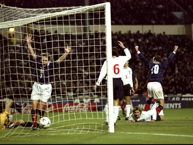 Not so much a cliffhanger, but the Don Hutchison goal pulled back the aggregate score in the Euro 2000 play-off at Wembley to give hope but eventually it just didn't fall for Christian Dailly's close range header late on