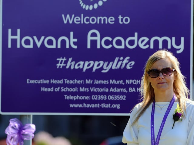 Victoria Adams, head of school at Havant Academy. Picture: Sarah Standing (100720-5598)