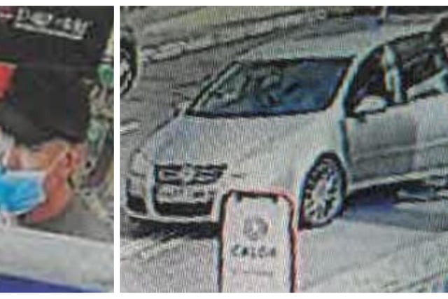 The images show a man police would like to speak to about the incident and a car which they would like to locate in connection with it.
A man walked into a property in Main Road, Hathersage, and stole a wallet from one of the bedrooms while the occupants were inside on August 21. 
The incident happened at around 1pm.
It is understood that the man was then driven away in a silver car.
A bank card from the wallet was later used to make transactions at a nearby Texaco garage and One Stop store.