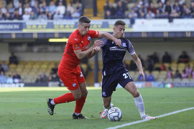 Jeff King in action against Southend on Saturday. Picture: GRAHAM WHITBY BOOT/SUFC.