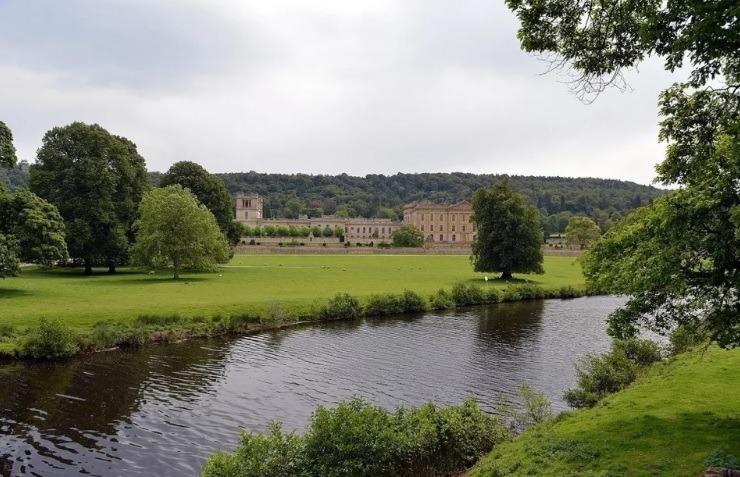 Ashley Holmes posted: "Chatsworth House, glass of champagne in the Flying Childers restaurant, then a walk down the river, one of the most beautiful sights in the world I have seen!"