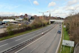 Roads like the A61 into Chesterfield were quiet as driver obeyed the essential travel only order during the first lockdown in March 2020.