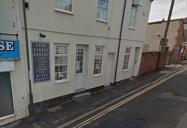 Eyre Street Dental Practice, 3 Eyre Street, Clay Cross, Chesterfield, Derbyshire, S45 9NS. NHS Rating: 1/5