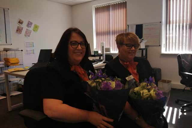 The health centre wanted to thank Marie and Ellen for 'all that they do' as part of Carers Week.