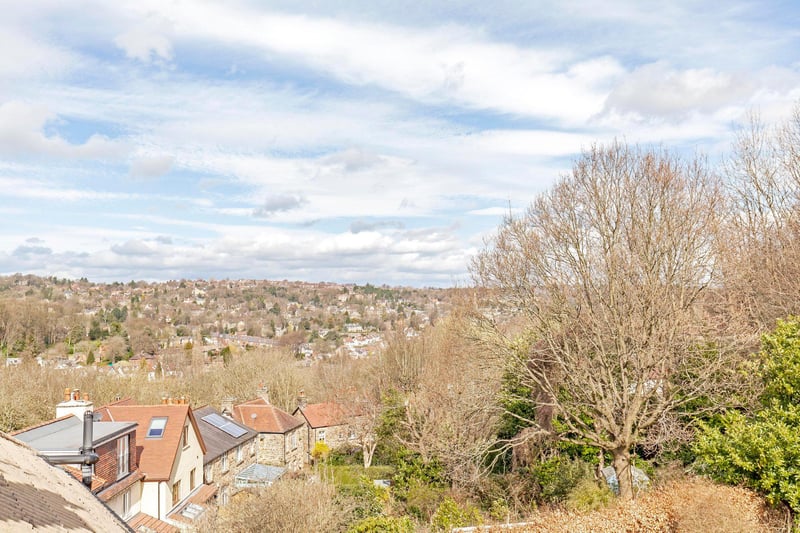 The agent says this property offers superb views from both the front and back.