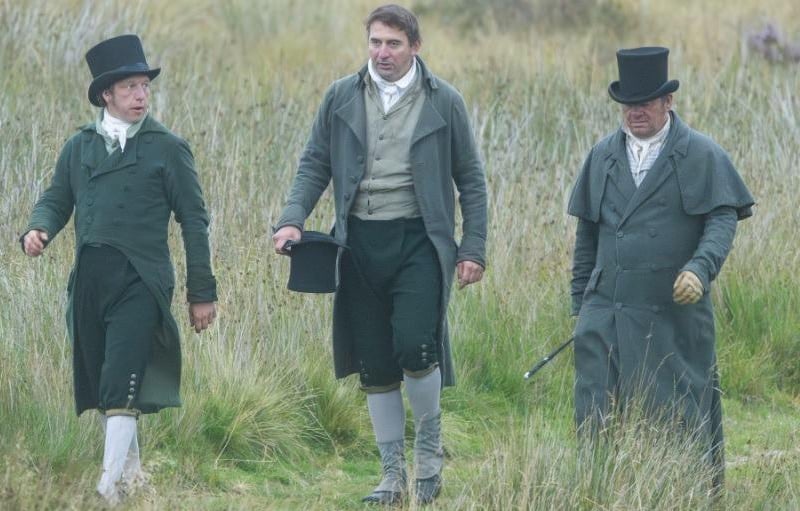 Top hats, tailcoats and knee breeches for this smartly dressed trio (photo: Richard Bowring).
