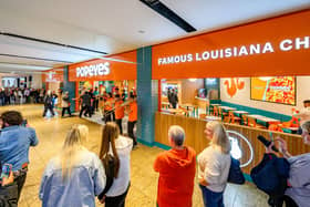 After months of anticipation, Popeyes has finally opened the doors to its restaurant in Meadowhall Shopping Centre. Image: Popeyes